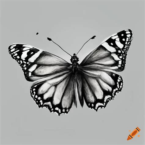 Realistic Drawing Of A Butterfly