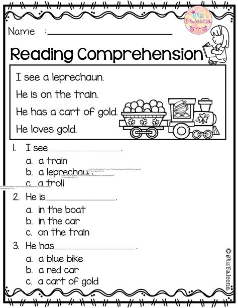 3rd Grade Reading Comprehension Worksheets Multiple Choice 8e2