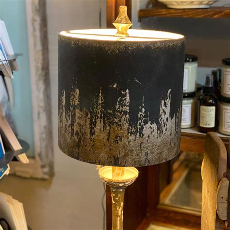 Black And Gold Metal Shade Table Lamp Ocean Springs Mercantile