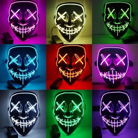 Cosmask Halloween Neon Mask Led Mask Masque Masquerade Party Masks