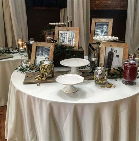 Pin By Kara Groesbeck Markham On Memorial Service Memory Table Table