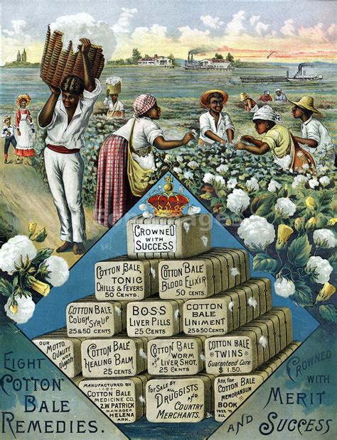 Eon Images 1800s Ad For Cotton Bale Medicine Company