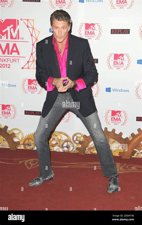 David Hasselhoff Arriving For The 2012 Mtv Europe Music Awards At The