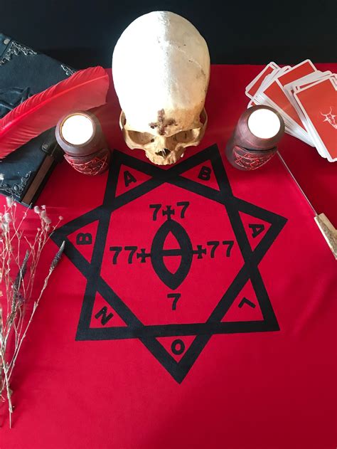 Babalon Tablecloth Babalon Sigil Altar Tool Witch Home Decor Etsy