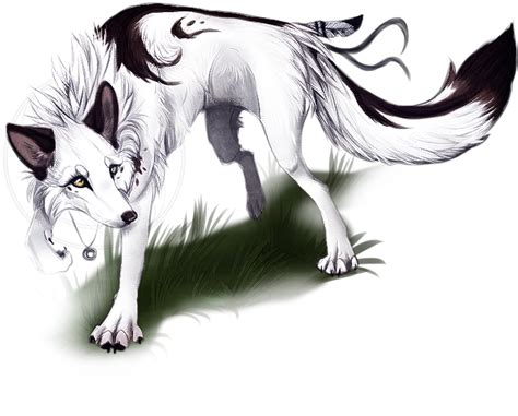 How to draw anime wolves. gene white and black male wolf is kind loyal and is a ...