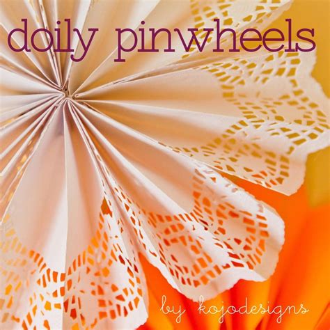 Diy Doily Pinwheels Paper Doily Crafts Doilies Crafts Paper Doilies