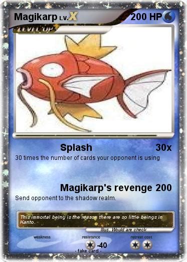 Pokémon Magikarp 1612 1612 Splash My Pokemon Card