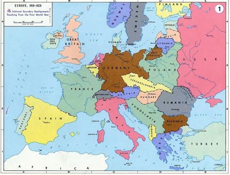 Map Of Europe After Wwii