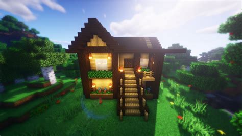 Minecraft Como Construir Una Casa De Madera En El Bosque Perfecta Para