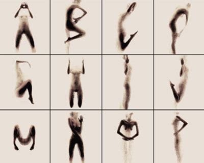 Naked Silhouette Alphabet By Anastasia Mastrakouli