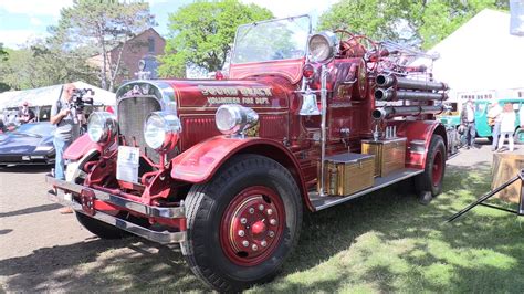 1931 Seagrave Fire Truck At Greenwich Concours Delegance Youtube