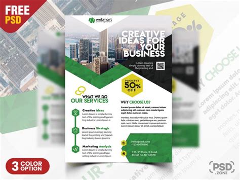 Minimal Corporate Flyer Template Psd Psd Zone