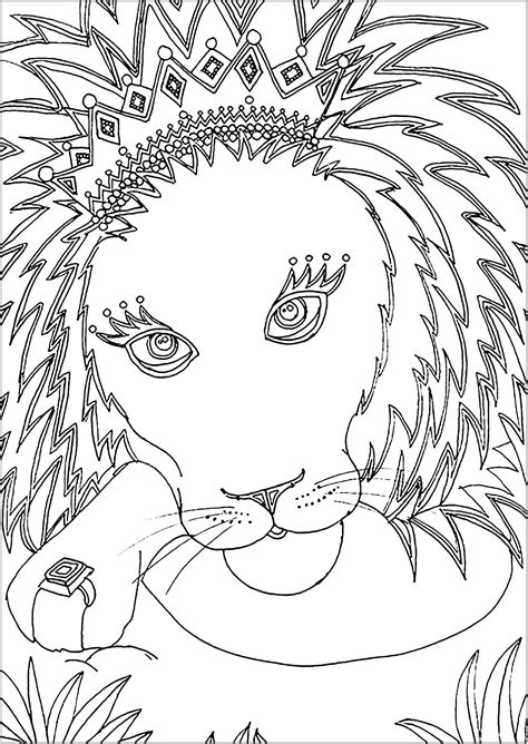 Here's a coloring page of a lion family. Épinglé sur Lions coloring page