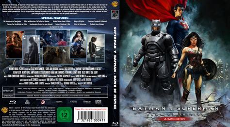 Batman V Superman Dawn Of Justice 2016 R2 German Blu Ray Cover