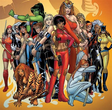 Women Of Marvel By Amanda Conner Batman Female Characters Female Marvel Superheroes Marvel