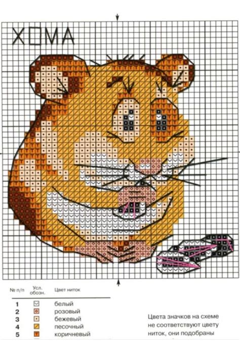 Other than buying cross stitch kits or having expensive cross stitch software there is a way. Hamster cross stitch pattern to make little bags for ...