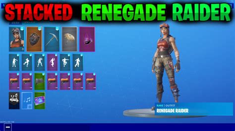 Stacked Renegade Raider Fortnite Account Showcase Subscribers Lockers