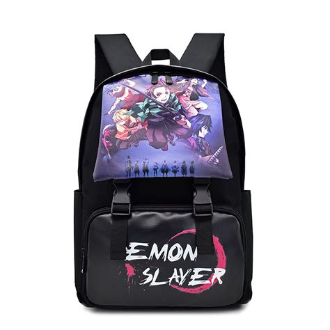 Buy Bestomrogh Demon Slayer Backpacks Tanjiro Nezuko Zenitsu Giyuu Checkered Anime Travel Bags