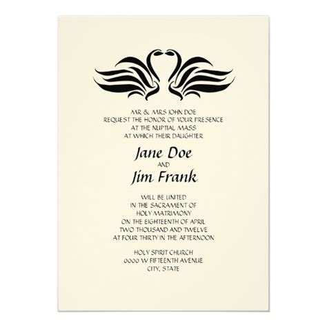 Dinywageman Catholic Wedding Invitation