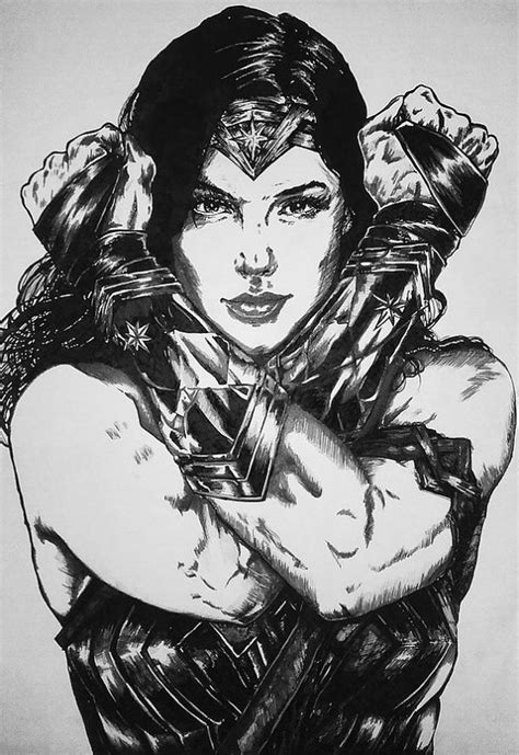 Wonder Woman Drawing Skill