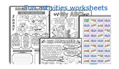 fun activities worksheets