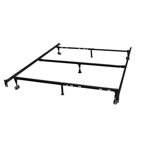 Kings Brand 7 Leg Heavy Duty Adjustable Metal Queen Size Bed Frame