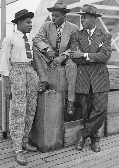Men In Suits 1940s Jamaican Men 1950s Mens Fashion Vintage Black Glamour