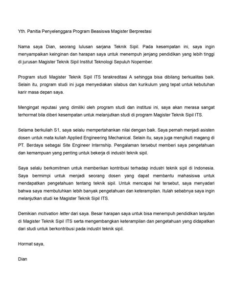Contoh Motivation Letter Magang Viral Update Vrogue Co