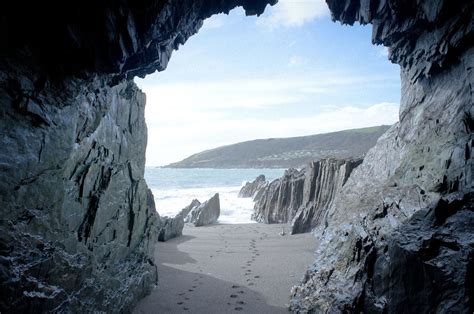Beach Cave England This Is A Place Called Stoke Beach That I Cant