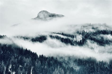 Mountains Covered With Clouds 5k Hd Nature 4k Wallpapers Images