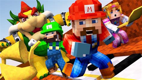 Minecraft First Person Super Mario Challenge Mario Mod Level 1