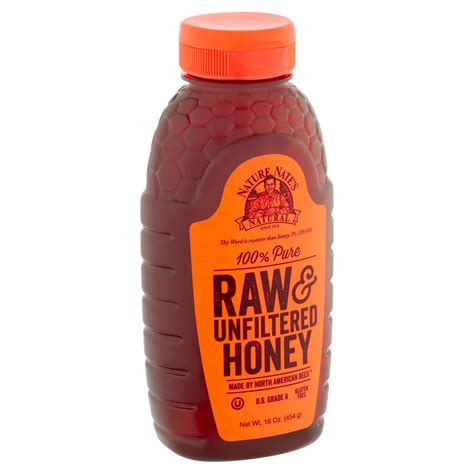 Nature Nates Natural 100 Pure Raw And Unfiltered Honey 16 Oz Walmart