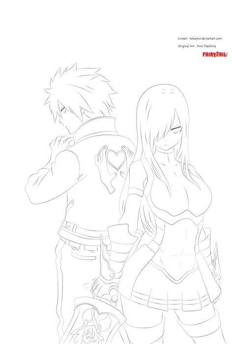 Fairy Tail Lineart Chapter 379 Cover By Tokajero On Deviantart