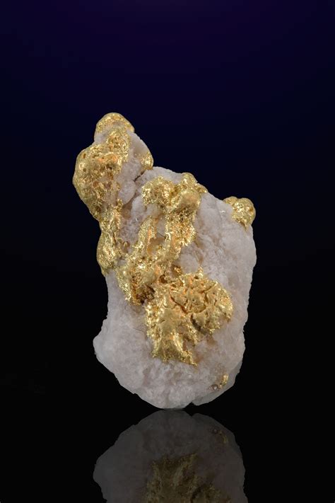 Alaska Gold In Quartz Specimen 11000 Natural Gold Nuggets For