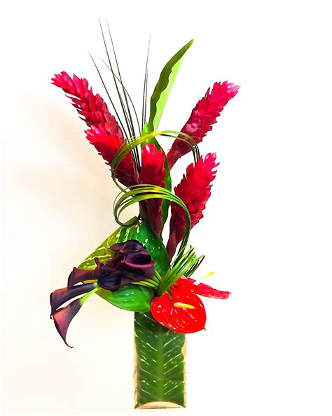 Modern Tropical Floral Arrangement Designed By Steven Bowles Creative Floral And  Flower