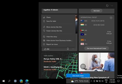 Windows 10s Taskbar Feed Feature Update Released But Not For Everyone