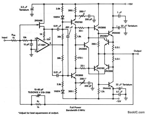 Dcstabilized1000vμsopamp Powersupplycircuit Circuit Diagram