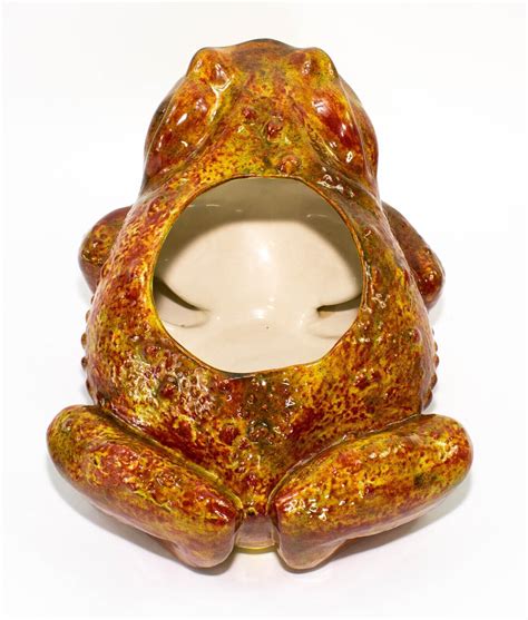 Vintage Arnels Extra Large 13 14 Ceramic Pottery Toad Frog Planter