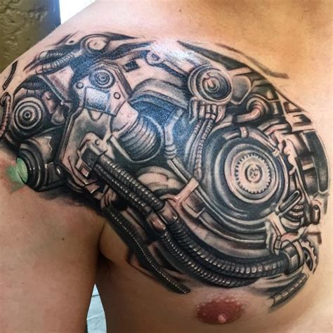 Best Biomechanical Tattoo Designs Meanings Top Of