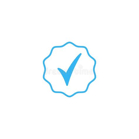 Verified Badge Icon Design Template Stock Vector Illustration Of Blue