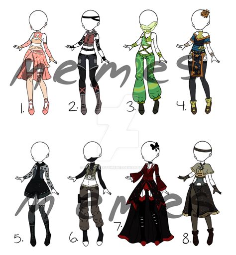 Closed Female Battle Outfits By Imaddictedtomemes On Deviantart