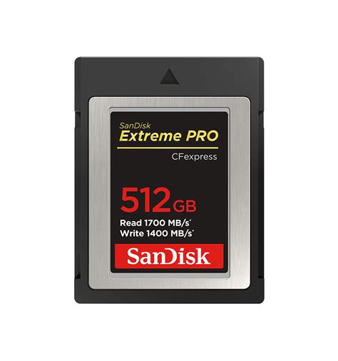 Sandisk 512gb 1700mbs Extreme Pro Scheda Memoria Cfexpress Type B