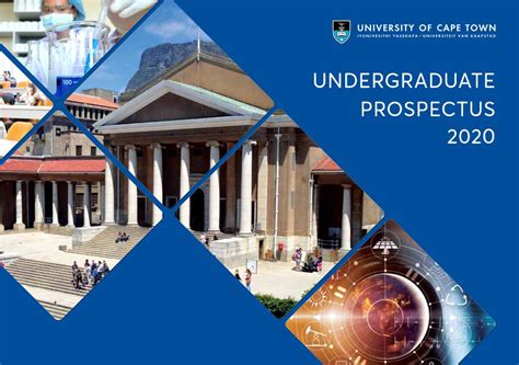 undergraduate prospectus for university of cape town education in south africa