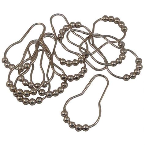 Rope details accent the anchor design.limited. Wideskall® 12 Pieces Stainless Steel Shower Curtain Roller ...