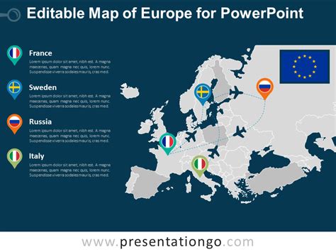 Editable Map Of Europe Map Vector