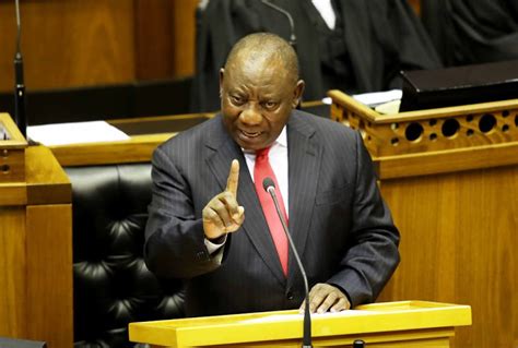President cyril ramaphosa addressed the nation from the union buildings in pretoria on sunday evening following an increase in coronavirus cases in south africa. Cyril Ramaphosa Speech Today / Protest Disrupts South ...