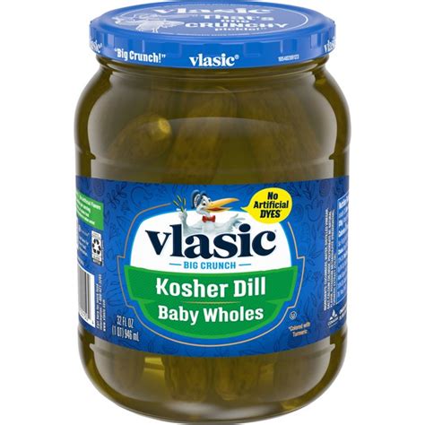 The vlasic stork(apparently named jovny)has been the official mascot of vlasic pickles since 1974. Vlasic Kosher Dill Pickles, Dill Baby Whole Pickles, 32 Oz ...