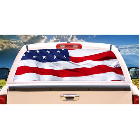 American Flag Car Window Decals