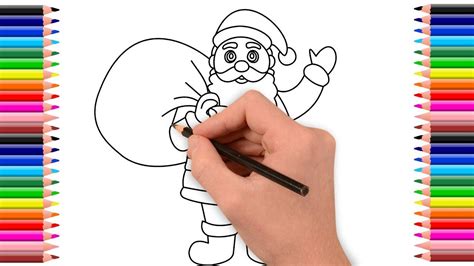 How To Draw Santa Claus Full Body Drawings Of Santa Claus For