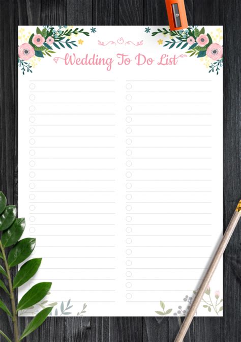 Professional & attractive wedding planner templates and themes for your business! Download Printable Wedding Guest List with Botanical ...
